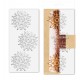 Tapis en Silicone Tuile Flocons de Neige Noël - Scrapcooking