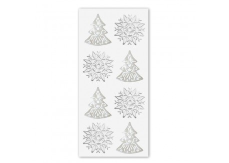 Siliconen Mat voor Tuile Kerstboom en Sneeuwvlokken - Scrapcooking