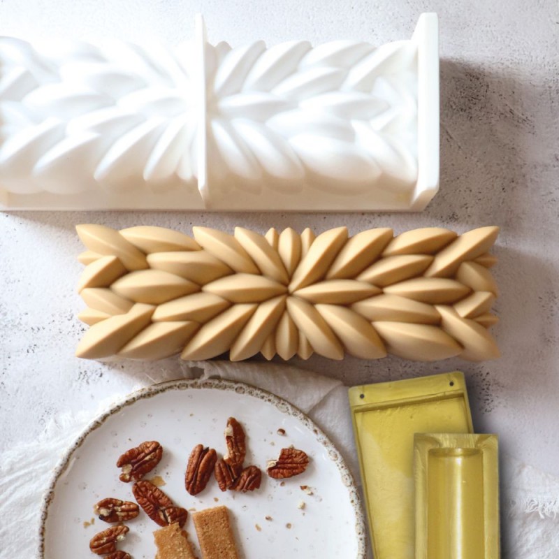 Instant Cakevormenkit met Insertvorm en Silicium Biscuitmat + Recepten - Scrapcooking