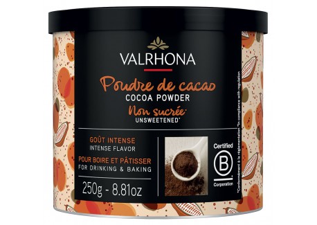 Pure Ongeozoete Cacaopoeder 93% 250 g - Valrhona