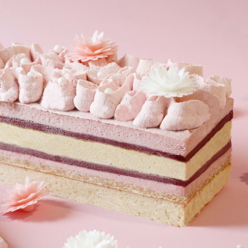 Moule Layer Cake et Génoise Silicone Rectangulaire 25x10 cm 3 pcs - Scrapcooking