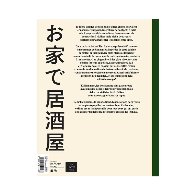 Izakaya - La Cuisine Des Bistrots Japonais - Hachette