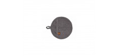 Stoff Ovenwant van Katoenchambray Antraciet 20 cm