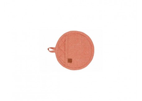 Stoff Manique Ronde Coton Chambray Chiné Terracotta 20 cm  - Cosy Trendy