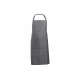 Stoff Tablier de Cuisine Homme/Femme Coton Chambray Chiné Anthracite  - Cosy Trendy