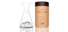 Topographic Carafe à Eau Verre Borosilicate Montagne 1L - Mont Blanc 