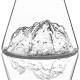 Topographic Carafe à Eau Verre Borosilicate Montagne 1L - Mont Blanc  - Alaskan Maker
