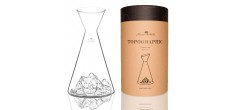Topographic Carafe à Eau Verre Borosilicate Montagne 1L - Mont Everest 