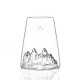 Topographic Verre Longdrink Borosilicate Montagne 45 cl -Tre Cime di Lavaredo - Alaskan Maker