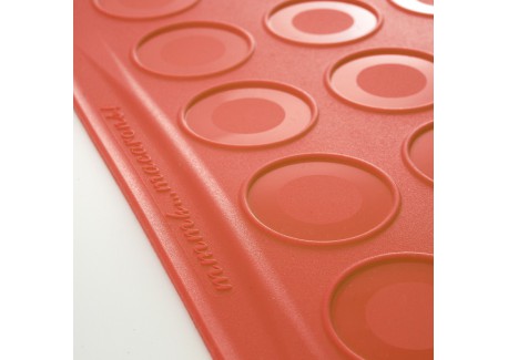 SOWON Tapis De Cuisson Silicone Macarons 48 Cavités + Spatule Et Brosse - Moule Réutilisable Anti-adhésif