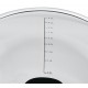 Cul de Poule Bol Inox Gradué Antidérapant 24 cm 4,8 L + Couvercle Hermétique  - Kuchenprofi