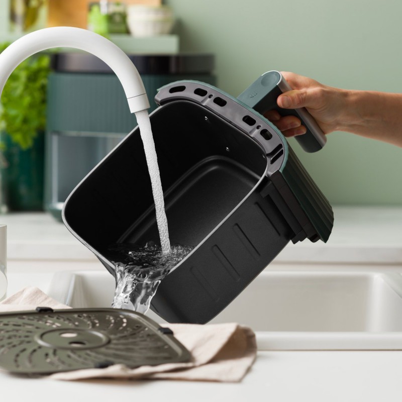 Silhouette AirFryer Céramique sans PFAS - XL 5 L Vert Pin - Greenpan