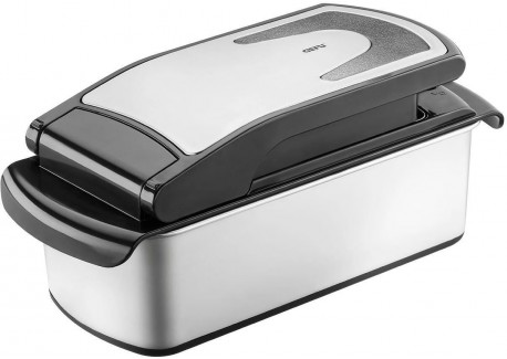 Treppo 2.0 Coupe Légumes et Fruits 3 Grilles avec Réservoir Inox  - Gefu