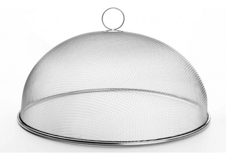 Cloche Alimentaire Anti Insectes Maillage Inox Ø 34 X 14  cm  - Weis