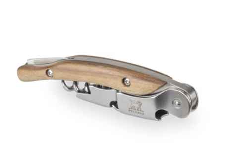Malbec Sommelier Kurkentrekker met Dubbele Hendel Notenhout 13 cm - Peugeot