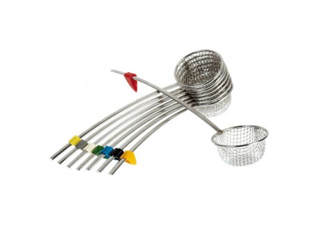 Chinese Fondue Mandjes Inox – Set van 4 dlg - Le Tellier