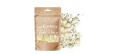 Déco Gâteau Perles Croustillantes en Chocolat Blanc et Doré 50g