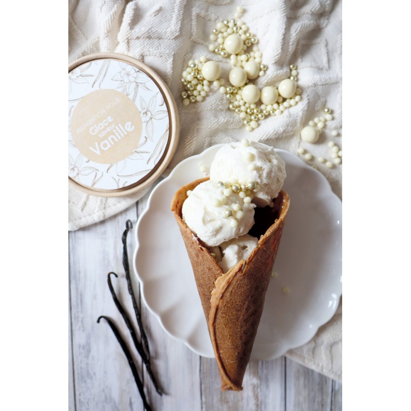Déco Gâteau Perles Croustillantes en Chocolat Blanc et Doré 50g - Scrapcooking