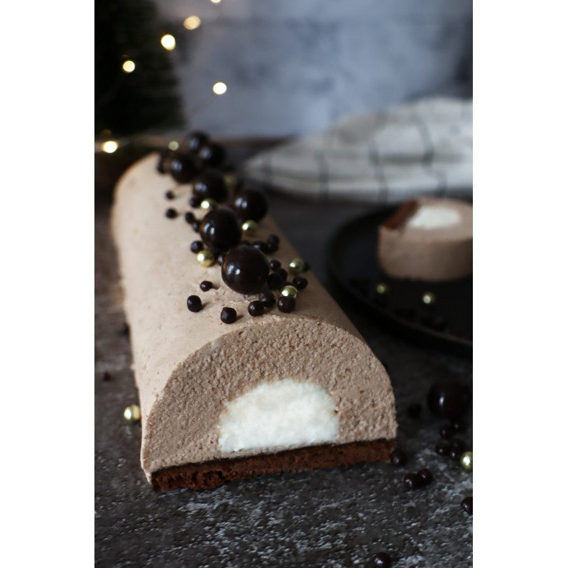 Déco Gâteau Perles Croustillantes en Chocolat Noir et Doré 50g - Scrapcooking