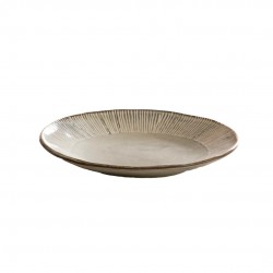 Organic Plat Bord Beige Crème 21,5 cm - Dutch Rose