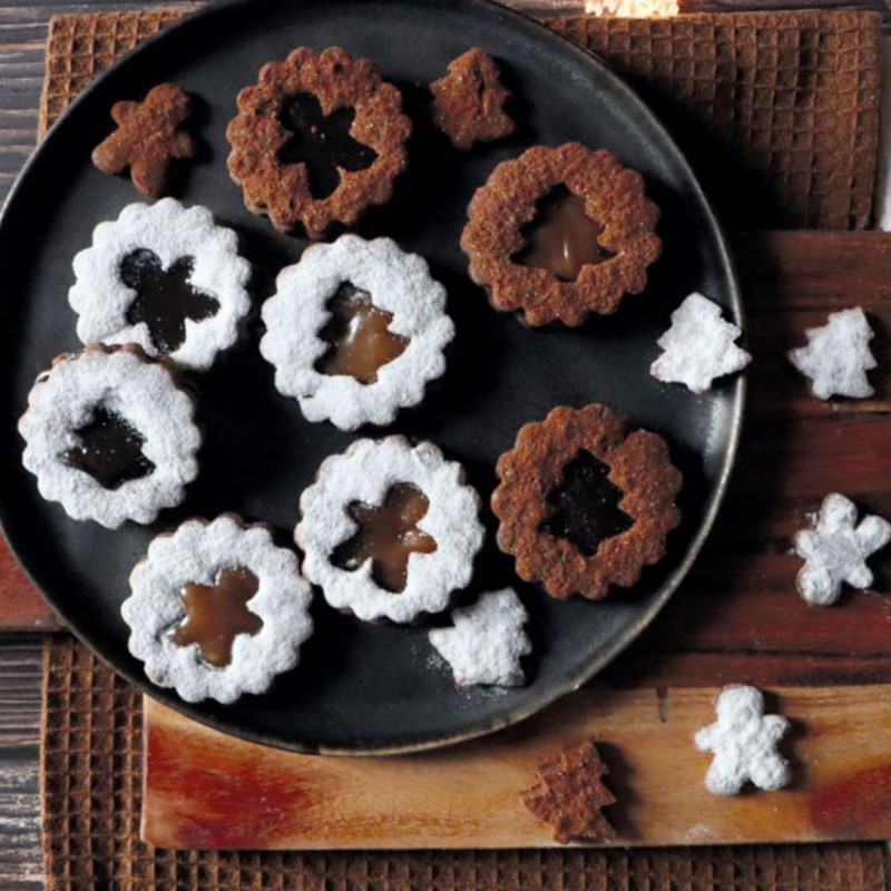 Linzer Emporte-pièces Cannelés en Inox pour Biscuits Fourrés Ø5cm 4 Pcs - Scrapcooking
