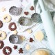Linzer Emporte-pièces Cannelés en Inox pour Biscuits Fourrés Ø5cm 4 Pcs - Scrapcooking