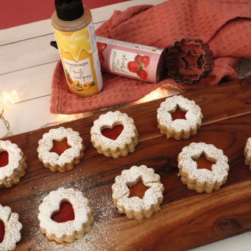 Linzer Emporte-pièces Cannelés en Inox pour Biscuits Fourrés Ø5cm 4 Pcs - Scrapcooking
