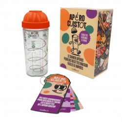 Apéro Cuistot Set Glazen Shaker met Recepten - Cookut