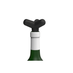 Spark Universele Flessendop van Gerecyclede Siliconen Zwart - Cookut