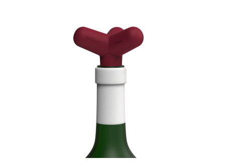 Spark Bouchon Universel pour Bouteille Silicone Recyclé Rouge Passion  - Cookut