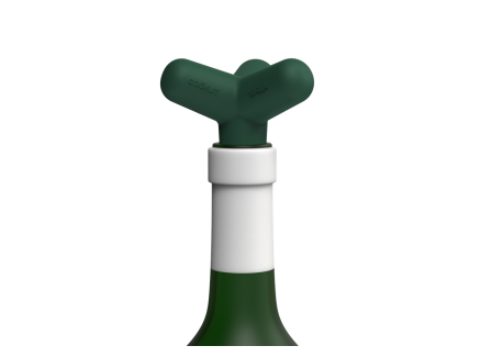 Spark Bouchon Universel pour Bouteille Silicone Recyclé Vert Fougère  - Cookut