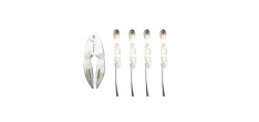 Set Fruits de Mer 1 Pince Homard + 4 Fourchettes Homard Inox 