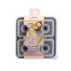 Moule à Glaçons en Silicone avec Couvercle 4 Cubes Effet Martelé 5,5 cm  - Point Virgule