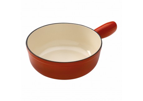 Caquelon à Fondue Savoyarde en Fonte Emaillée Rouge 24 cm 3,2 L  - Kuhn Rikon