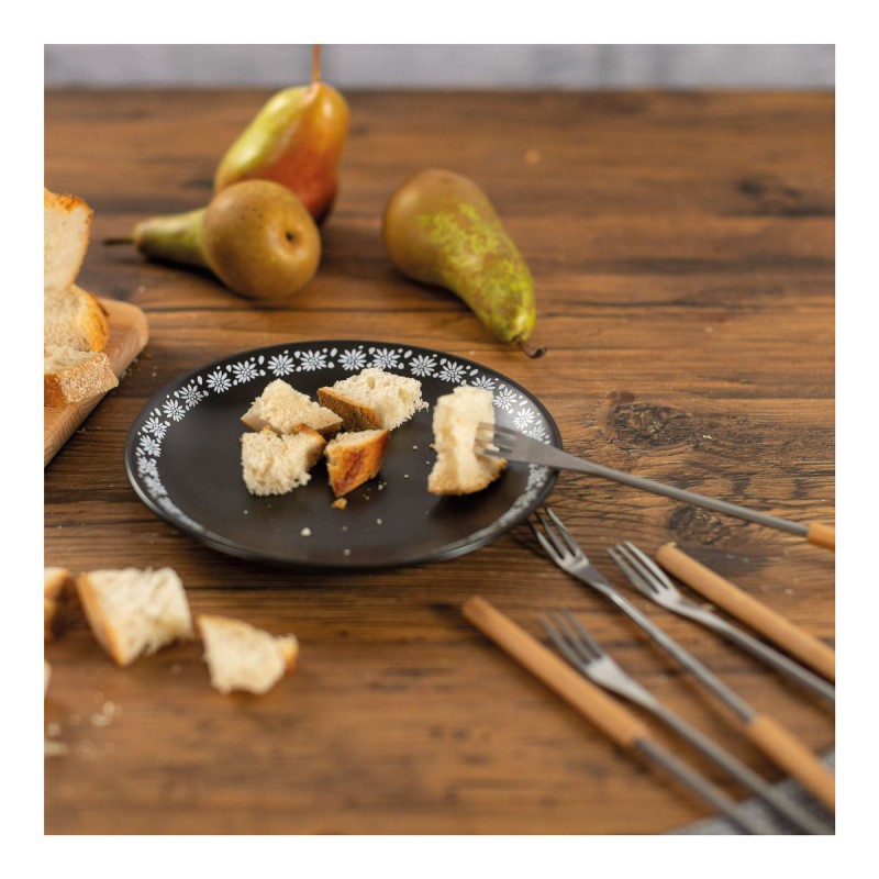 Fourchettes à Fondue Manche en Bois de Chêne 24 cm 6 Pcs - Kuhn Rikon