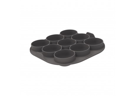 Silfry Egg Moule en Silcone 9 Cavités Mini Muffins pour Airfryer 21x21 cm - Silikomart
