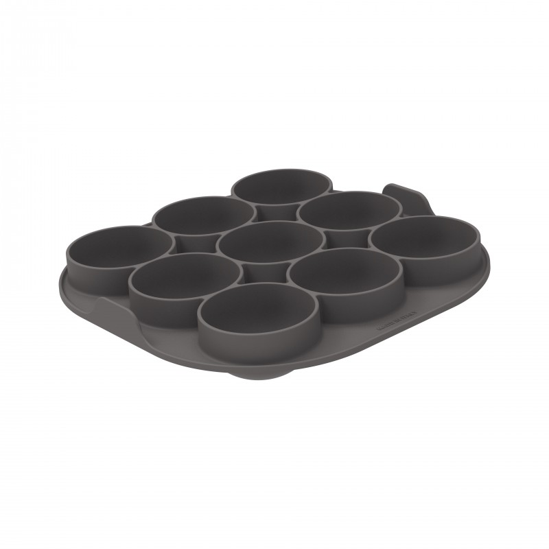 Silfry Egg Moule en Silcone 9 Cavités Mini Muffins pour Airfryer 21x21 cm - Silikomart