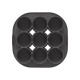 Silfry Egg Moule en Silcone 9 Cavités Mini Muffins pour Airfryer 21x21 cm - Silikomart