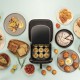 Silfry Egg Moule en Silcone 9 Cavités Mini Muffins pour Airfryer 21x21 cm - Silikomart