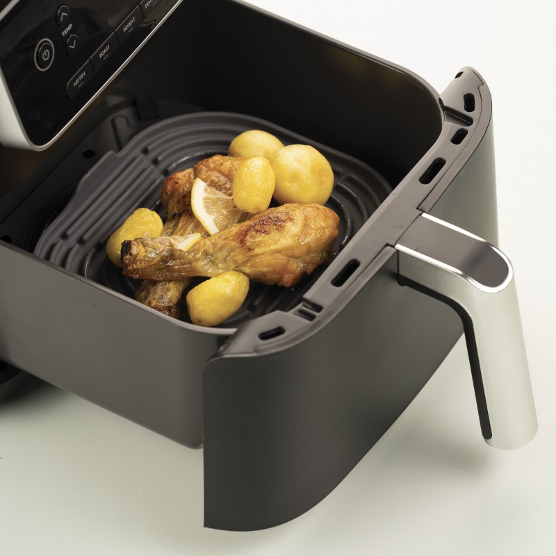 Silfry Mat Tapis Cuisson en Silicone avec Poignées pour Airfryer 19,5x17 cm - Silikomart