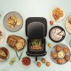 Silfry Mat Tapis Cuisson en Silicone avec Poignées pour Airfryer 19,5x17 cm - Silikomart