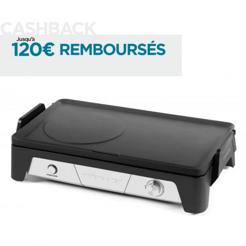 Elektrische Plancha met antiaanbaklaag 50x30 cm QPL450 - Riviera - Bar