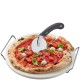 Darioso 3-dlg Pizzaset Ronde Pizzasteen 33 cm met Handgrepen en Pizzasnijder - Gefu