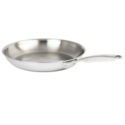 Castel'pro 5 Ultraply Poêle à Frire en Inox Brillant 28 cm  - Cristel