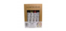 Coffret Kraft Épices Gin Poivre Cardamome Baies Roses et Baies Génévrier 