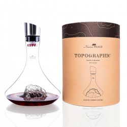 Topographic Wijnkaraf Borosilicaatglas Berg- Zugspitze