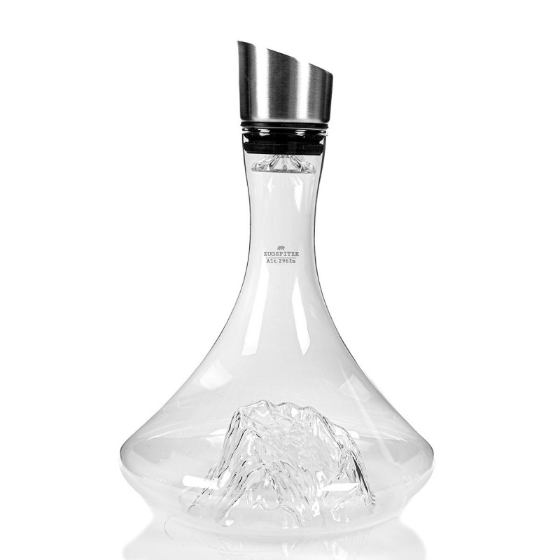 Topographic Zugspitze Carafe à Décanter Vin Montagne Verre Borosilicate - Alaskan Maker