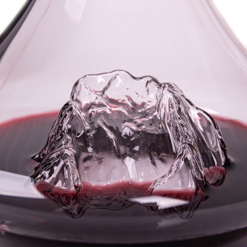 Topographic Zugspitze Carafe à Décanter Vin Montagne Verre Borosilicate - Alaskan Maker