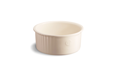 Moule à Soufflé Rond Céramique 23 cm Argile Blanc Cassé  - Emile Henry