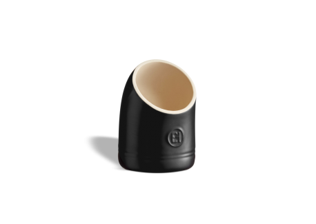 Main à Sel et Sel de Guérande Céramique 15,5 x 11 cm Noir Mat Truffe  - Emile Henry